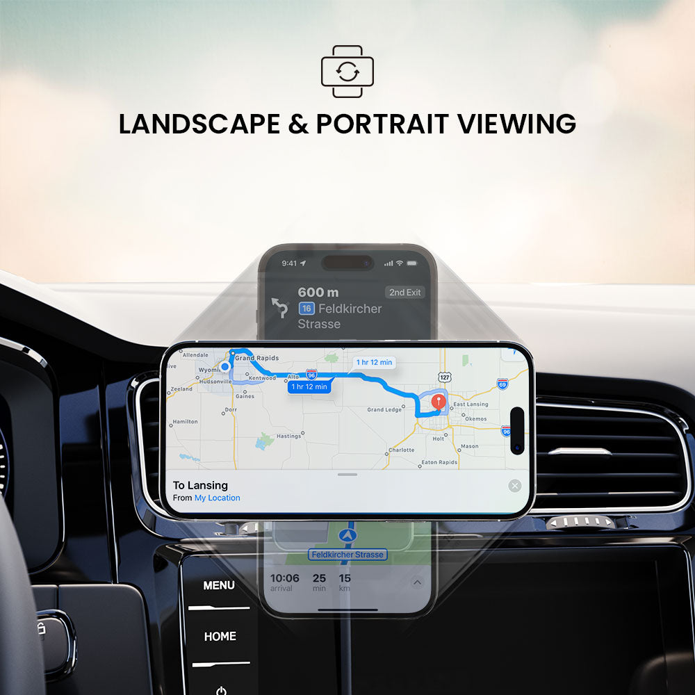 急行 ワイヤレス カー マウント チャージャー (MagSafe 搭載)