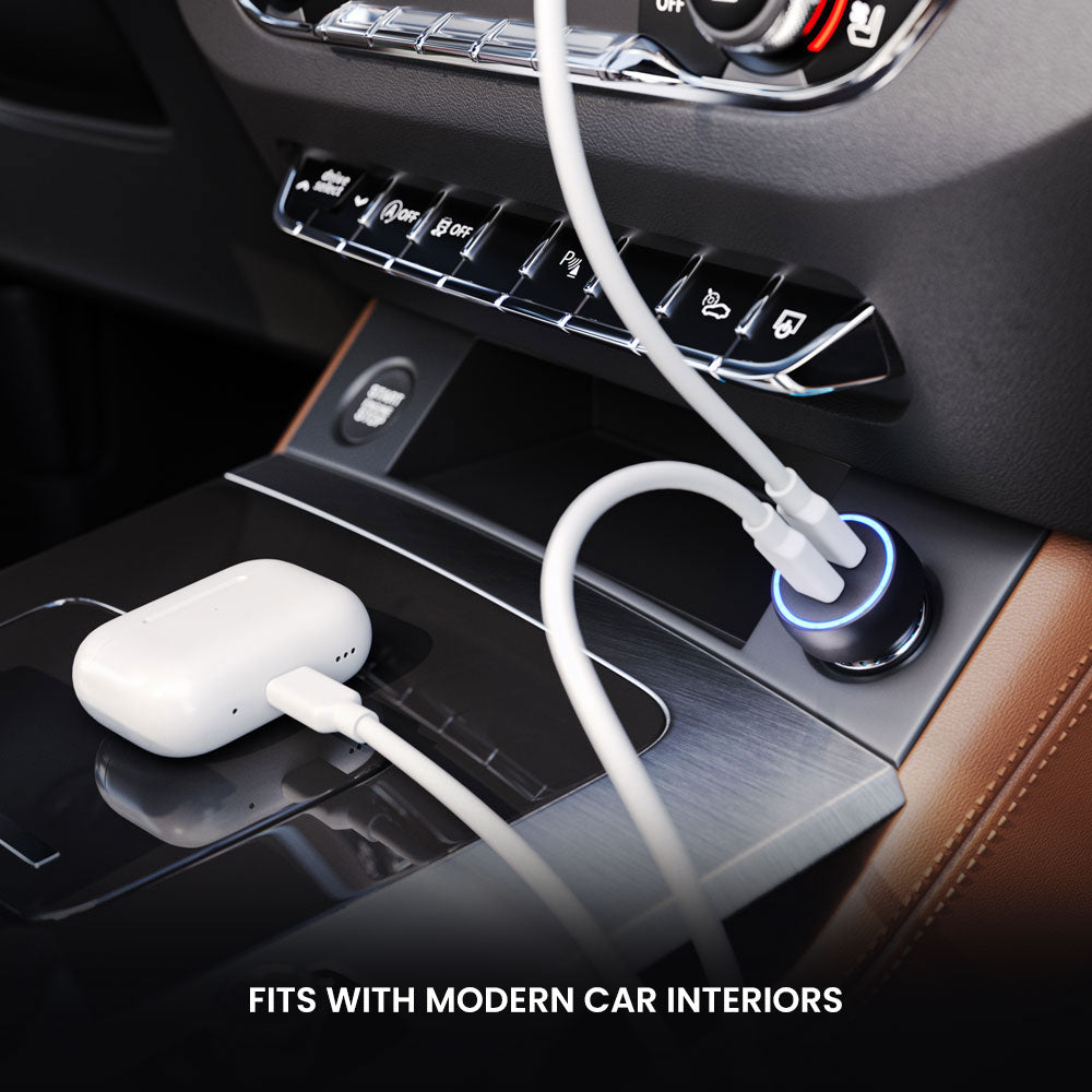 PULSE 60 2 ポート USB-C カーチャージャー - 60W